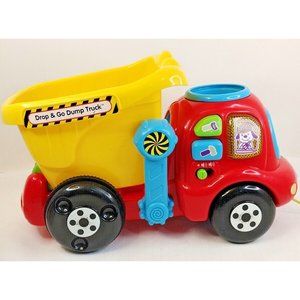 Vteck Drop Go Dump Truck W/Battery Truck Makes Noise & Sing  10"1/5x5"